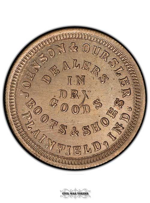 1864 Johnson & Oursler Token