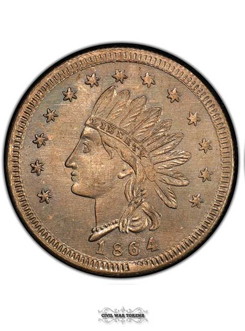 1864 Johnson & Oursler Token