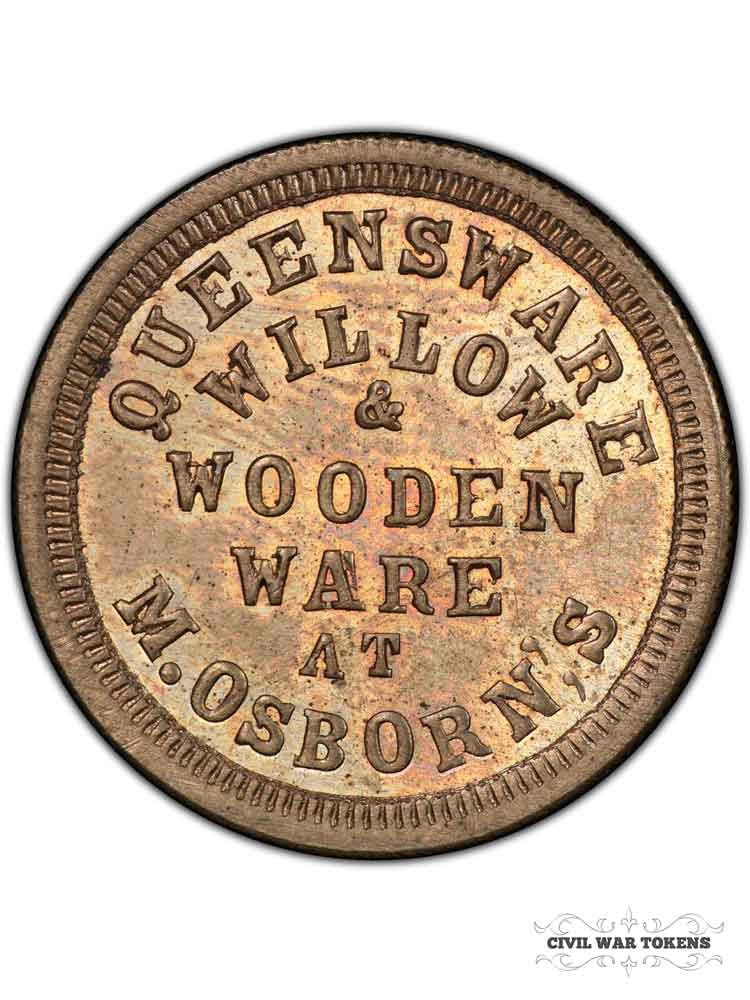 m osborne's Civil war token