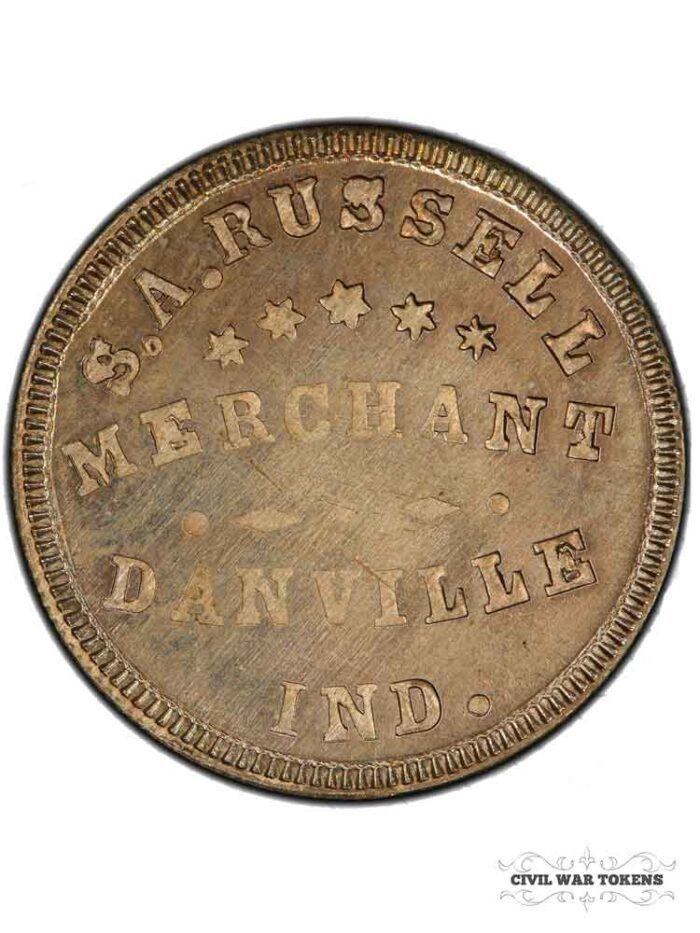 1864 Danville Indiana Civil War Token